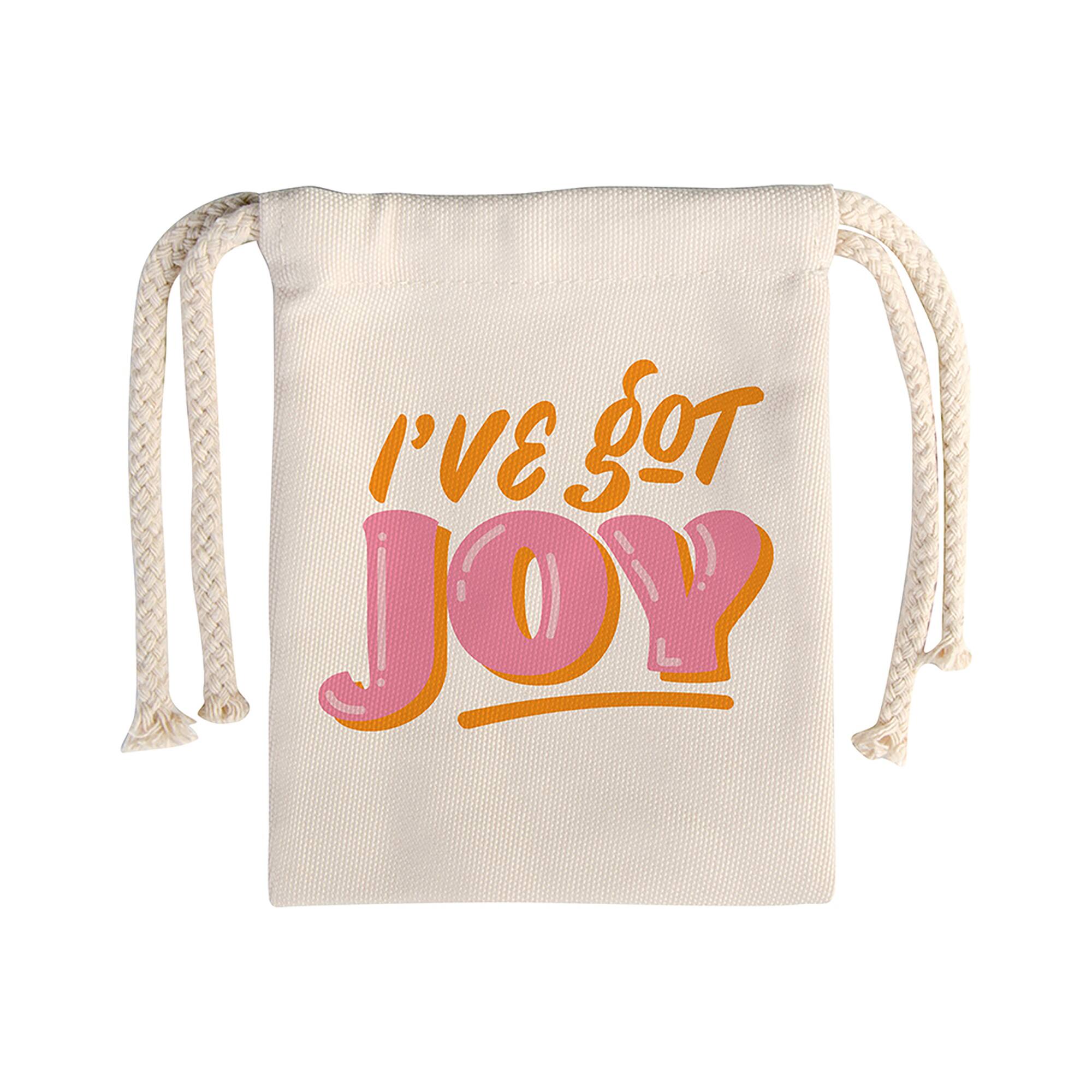 Craft Express 4ct. 4.7" x 6" Beige Drawstring Gift Bags
